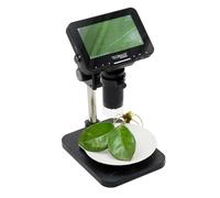 Technaxx Microscope numérique Pro TX-277 – 50x, écran IPS 4,3", 8 LED, photo/vidéo, MicroSD/PC
