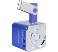 Technaxx Mini Musicman - Enceintes portables 1 voie, 3 W, 150 - 18000 Hz, 4 Ω, 10 %, avec fil, bleu