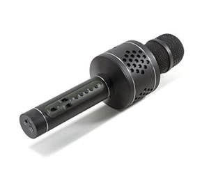 Technaxx MusicMan sans Fil Bluetooth Microphone karaoké Haut-Parleur Portable Fonction AUX Echo, TWS Streaming de Musique Machine Portable KTV Vocal, karaoké APP Compatible pour Le Chant en Duo BT-X35