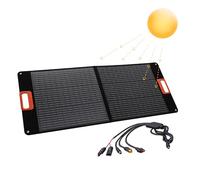 Technaxx Panneau solaire pliable 100W TX-206 chargeur solaire monocristallin portable pour toutes les stations électriques courantes avec sorties USB-A/USB-C/XT60/DC7909/MC4/Anderson