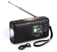Technaxx Radio d’Urgence Dab+ Solaire à manivelle avec Bluetooth et Batterie Externe TX-414