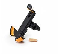 Technaxx Support Smartphone de Voiture Aromatique TE15 - Support Universel 3,5"-6" pour Grille de Ventilation avec Pastilles de Parfum Remplaçables - Arômes Vanille & Pomme Verte Inclus - Noir