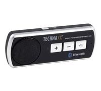 Technaxx Système Main Libre Bluetooth pour Voiture Noir/Argent