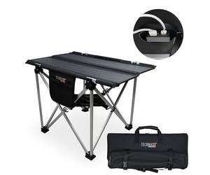 Technaxx Table de Camping Solaire Pliable 20 W TX-251 - Chargeur de Panneau Solaire Portable avec 2 Ports de Charge USB et Design Compact - Idéal pour Le Camping et l'extérieur