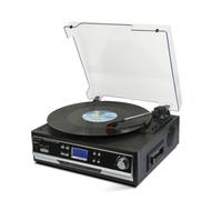 Technaxx TX-22+ Tourne-disque entraîné par courroie Noir Semi-automatique