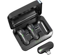 Technaxx TX-301 Micro-cravate Micro sans fil Type de transmission (détails):radio radio 2,4 GHz, USB-C® radio gris