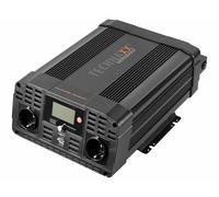 Technaxx Convertisseur Voiture 12V vers 230V Onde Sinusoïdale Pure 3000W Puissance Continue 6000W Crête Inverter Auto avec Écran LCD 2 Prises Schuko USB-A QC 3.0 USB-C pour Camping Camping-Car TE23