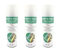 Tech'N'Fast PAINT'N TRACE : Peinture de traçage de lignes de parkings, terrains de sport et marquage de sécurité -Lot de bombes de peinture verte de traçage 500ml (vert)