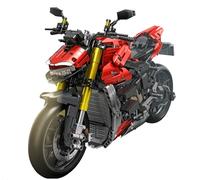 Technic Kit de construction de blocs de construction de moto pour Harley Davvis 2077, 1981 pièces Technic Motorcycle Model Building Kit, Super Bike Toy Racing Motor Cadeau pour enfant et adulte,