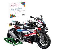 Technic Kit de construction de moto pour BMW M 1000 RR, 912 PCS Technic Modèle de Moto Technic Modèle de Moto de Course, Moc Super Moto Kit de Construction Compatible avec Lego