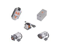 Technic Power Functions Moteur avec récepteur 2,4G télécommande boîtier de Batterie sans Alimentation Compatible avec Lego Technic Set de 5 pièces