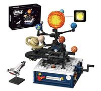 Technic Systeme Solaire Enfant avec lumière - 775 Pièces Jouet Planete Système Solaire Rotatif, 8 Planètes et Fusée, Blocs de Serrage Cadeaux pour Enfants de 6, 7, 8, 10, 12 Ans
