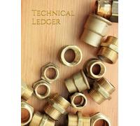 Technical Ledger: Thick Engineering Journal with Industrial Design, 5x5mm Squared Paper for Detailed Drafting