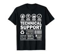 Technical Support Computer PC IT Helpdesk Geek Nerd Design T-Shirt