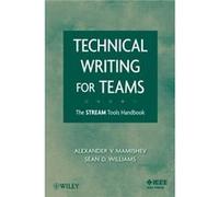 Technical Writing for Teams by Sean Williams Paperback Book Alexander Mamishev, David K. Farkas (Auteur)