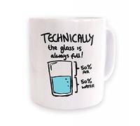 Technically The Glass Is Always Full Mug by Geeky Mugs By Big Mouth