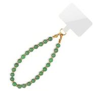 Technician Crafted 21cm Crystal Agate Beaded Phone Accessory Lightweight Stable Design For Smartphones Agate Turquoise Bead Accessory