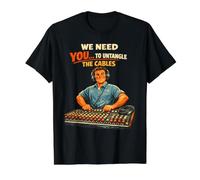 Technicien audiovisuel démêler Les câbles AV Tech T-Shirt Graphique avec Valeur