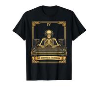 Technicien audiovisuel Tarot Card Skeleton AV Tech Crew T-Shirt Graphique avec Valeur, Homme, Noir, M