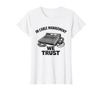 Technicien audiovisuel The Show Goes on Because of Me T-Shirt Graphique avec Valeur