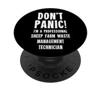 Technicien de Gestion des déchets agricoles Ovins PopSockets PopGrip Adhésif