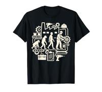 Technicien de Maintenance Industrielle Evolution Factory Engineer T-Shirt