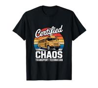 Technicien des transports du Chaos, Chauffeur d'autobus Scolaire Amusant T-Shirt