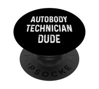 Technicien en carrosserie, mec, mécanicien d'atelier de Voitures et de camions Amusant PopSockets PopGrip Adhésif