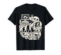 Technicien en échographie Evolution Travail médical Amusant T-Shirt