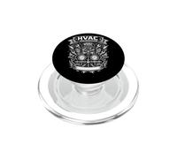 Technicien HVAC Chauffage Refroidissement Conception de réfrigération PopSockets PopGrip pour MagSafe