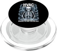 Technicien HVAC Halloween brining The Bone Chilling Cold PopSockets PopGrip pour MagSafe