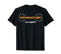 Technicien informatique Humour Travail Ingénieur Pas Magicien DOS T-Shirt