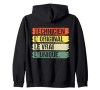 Technicien L' Original Le Vrai L' Unique Humour Vintage Sweat à Capuche