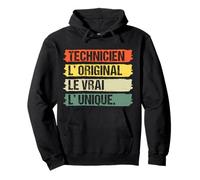 Technicien L' Original Le Vrai L' Unique Humour Vintage Sweat à Capuche