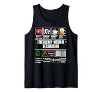 Technicien médical d'urgence Compétences Professionnelles Sarcasme Café Bière Débardeur