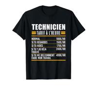 Technicien Métier Idée Cadeau Humour pour Technicien T-Shirt Graphique avec Valeur