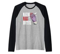 Technicien Nail Tech Halloween Artiste Fabrication d'ongles Bootiful Manche Raglan