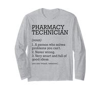 Technicien pharmacie Définition d'emploi personnalisée drôle Manche Longue