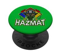 Technicien Pompier matières dangereuses dangereuses PopSockets PopGrip Adhésif