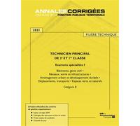 Technicien principal de 2e et 1re classe 2021 - Examens spécialité 1 Examen spécialités 1 - Centre Interdepartemental - Documentation Francaise - broché - Scolaire / Universitaire