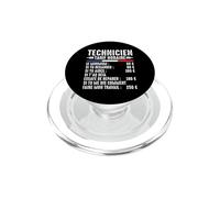 Technicien tarif horaire Technicien Ingénieur Humour PopSockets PopGrip pour MagSafe
