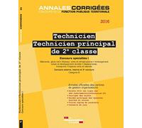 Technicien - technicien principal 2eme classe 2016 concours specialites i