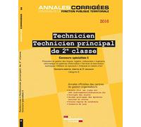 Technicien technicien principal de 2e classe 2016-concours specialites ii