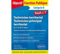 Technicien territorial et technicien principal de 1re et de 2e classe. Tous les concours et examens professionnels Concours et examens professionnels - Phillippe-Jean Quillien - Ellipses - broché - Sc