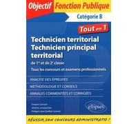 Technicien territorial, Technicien principal territorial de 1re et de 2e classe: Tous les concours et examens professionnels