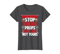 Technicien théâtral Stage Crew Lighting Tech Theatre Tech T-Shirt, Femme, Chiné Foncé, XS