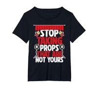 Technicien théâtral Stage Crew Lighting Tech Theatre Tech T-Shirt, Femme Grandes Tailles, Noir, 3X