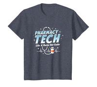 Techniciens en Pharmacie : comme Un médecin mais Un Refroidisseur T-Shirt, Enfant, Bleu Chiné, 10 Ans