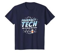 Techniciens en Pharmacie : comme Un médecin mais Un Refroidisseur T-Shirt, Enfant, Bleu Marine, 3 Ans