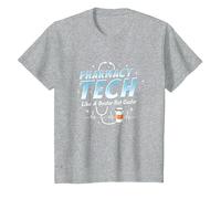 Techniciens en Pharmacie : comme Un médecin mais Un Refroidisseur T-Shirt, Enfant, Gris Chiné, 10 Ans
